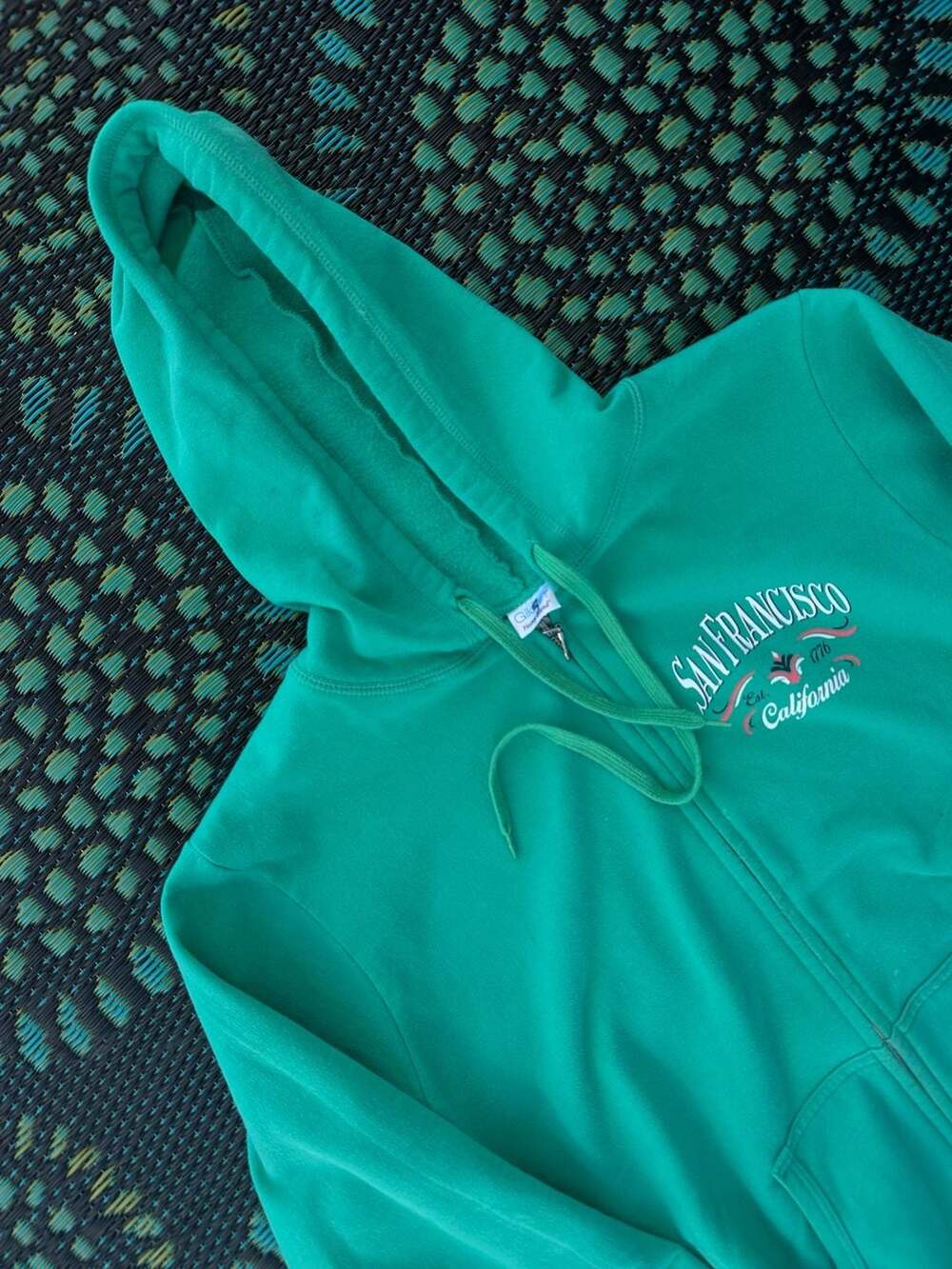 San Francisco California Zip Up Hoodie Size Large